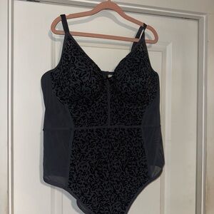 Deesse Lingerie Black Bodysuit